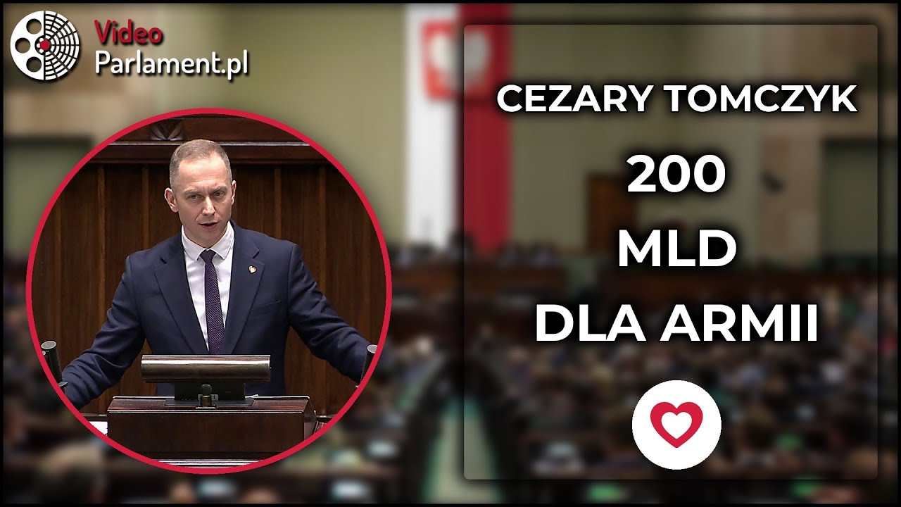 Cezary Tomczyk: 200 mld dla armii - czas działać