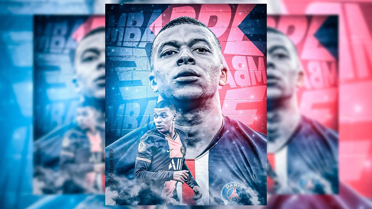 Como Criar Flyer Esportivo no Photoshop - [PSD FREE] Mbappe