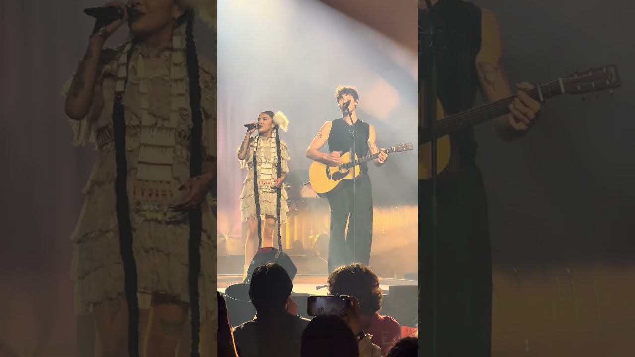 Shawn Mendes  brought out indigenous Cree/Salish artist Tia Wood Wood in Vancouver.