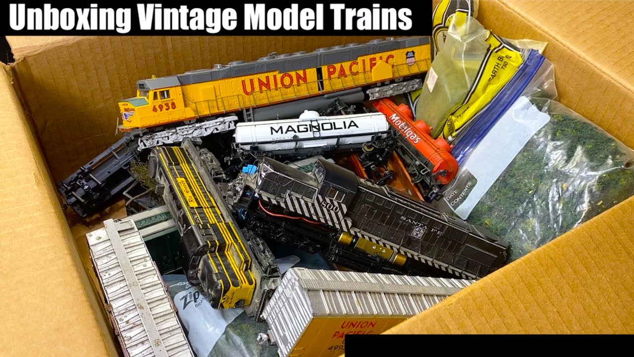Opening an Old Box of HO Trains with my Sister