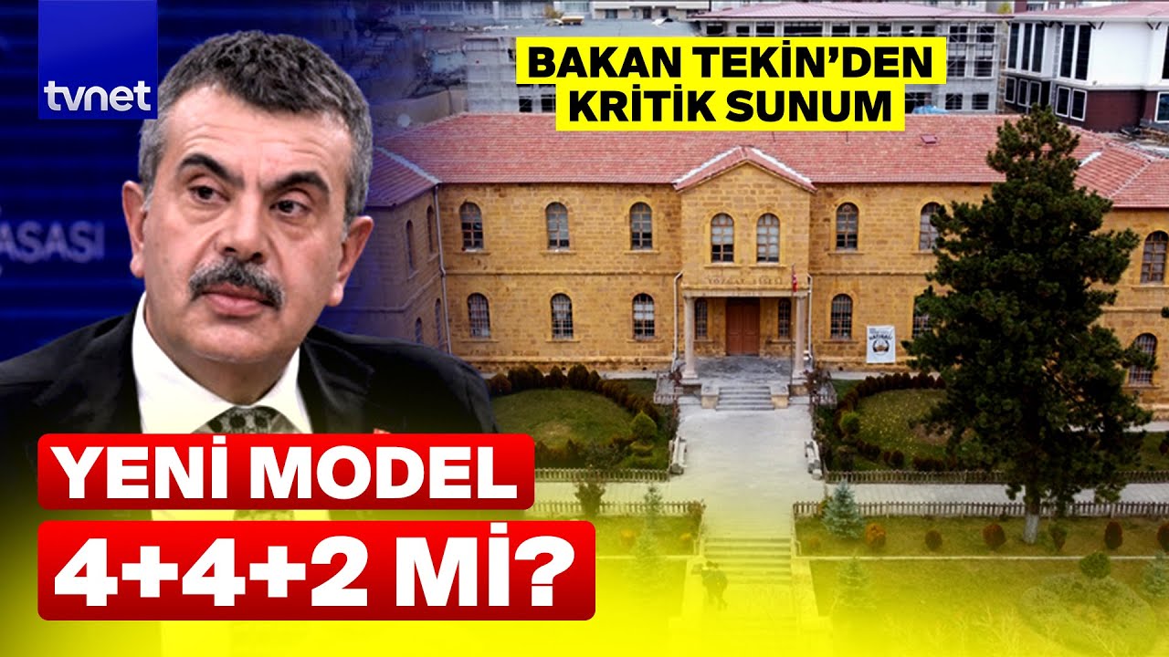 Lise eğitim s&uuml;resi değişiyor mu? Milli Eğitim Bakanı Yusuf Tekin'den kritik sunum!