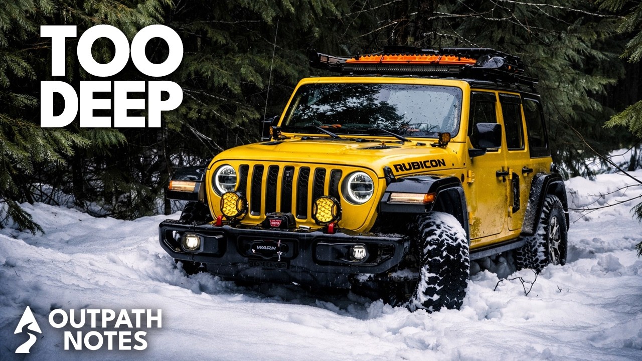 I Had to TURN BACK - Snow Was Too Deep for My Jeep