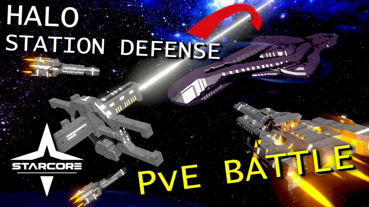 Halo PvE Battle | Space Engineers Starcore Exhibition Match