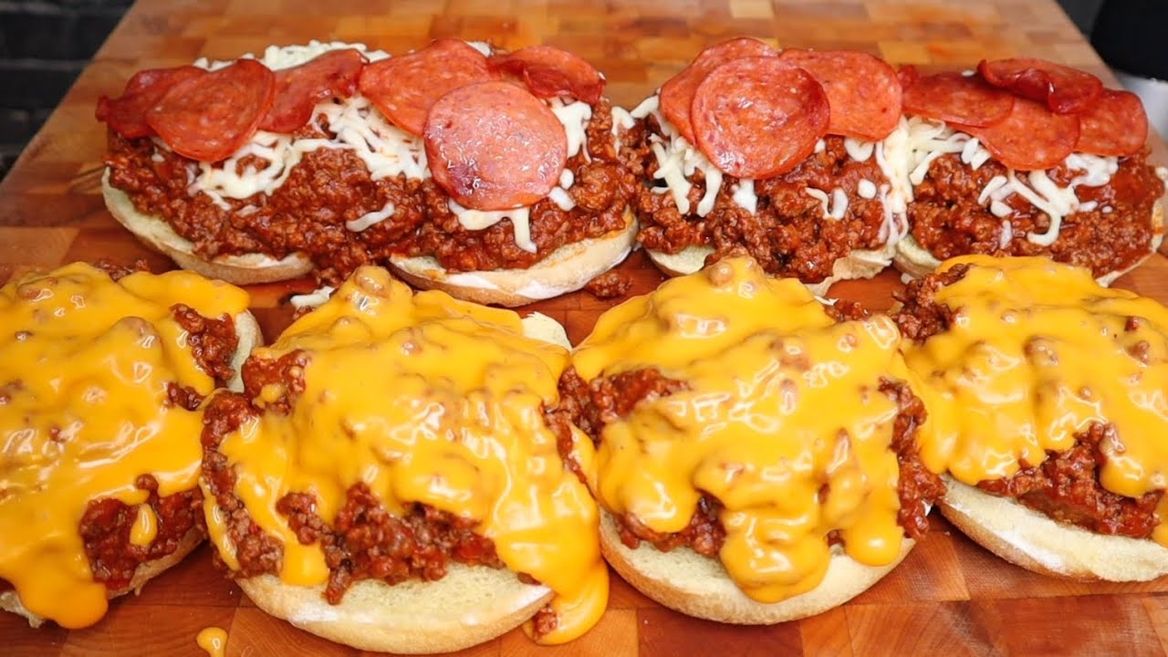 (ASMR NO TALKING) SLOPPY JOES MUKBANG