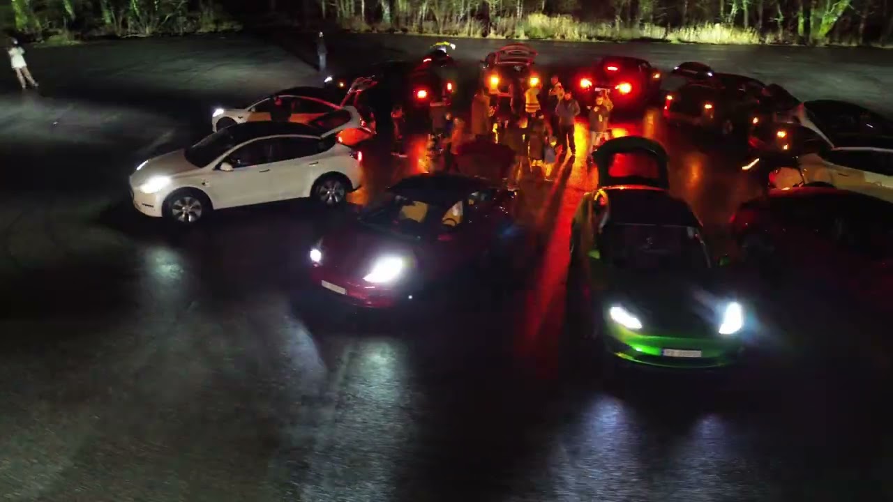 Tesla Xmas Lightshow Bergen 2024