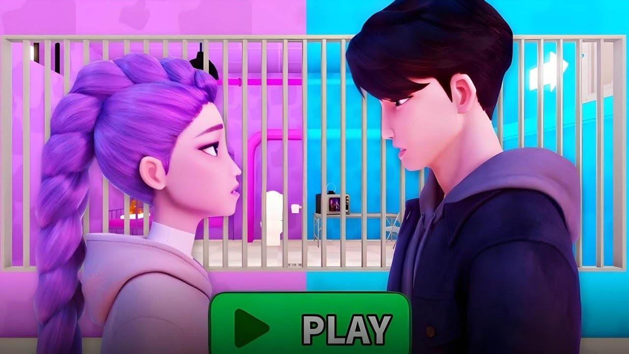 RUMI AND JINU PRISON RUN !  Obby Gameplay Walkthrough NoDeath 4K #roblox #funny #gaming #challenge