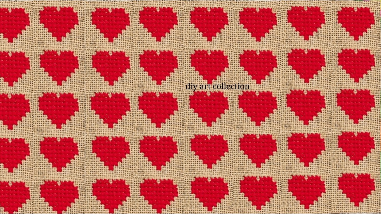 Cross stich love design/ ason selai design/ ashon design/ আসন সেলাই ডিজাইন/ আসনের ডিজাইন/ ason