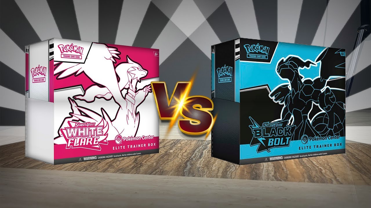 Pok&eacute;mon Black Bolt PC ETB vs White Flare PC ETB!