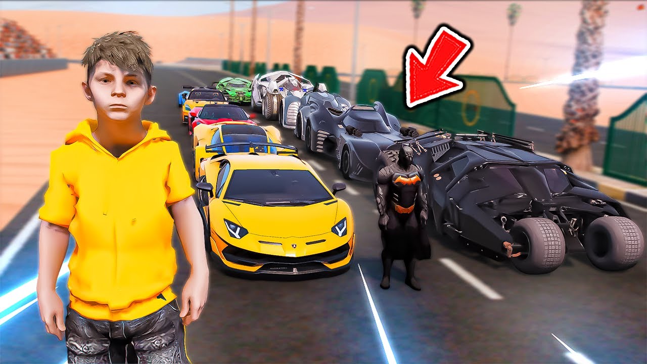 سيارات باتمان ضد سياراته الرياضية😱🔥!! | فلم قراند