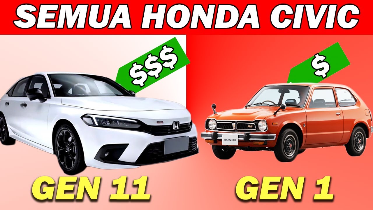 KESEMUA Generasi HONDA CIVIC