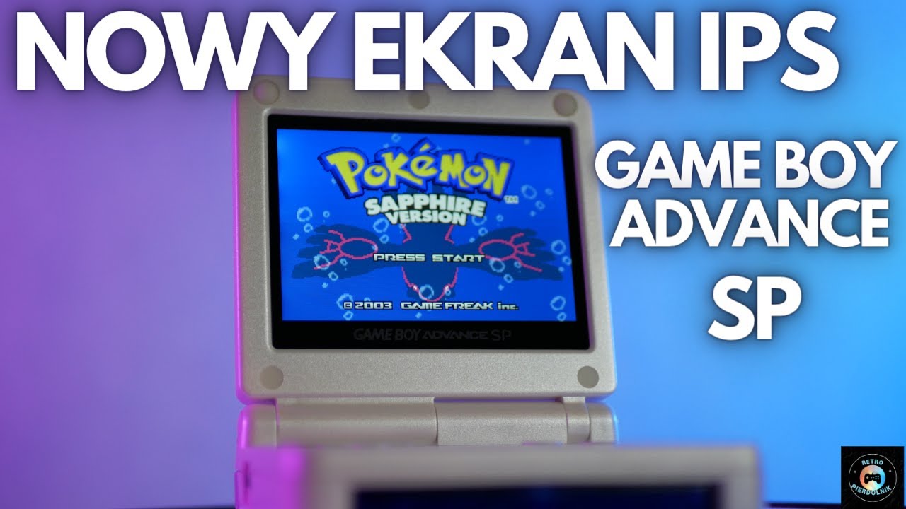 Gameboy Advance SP z ekranem IPS