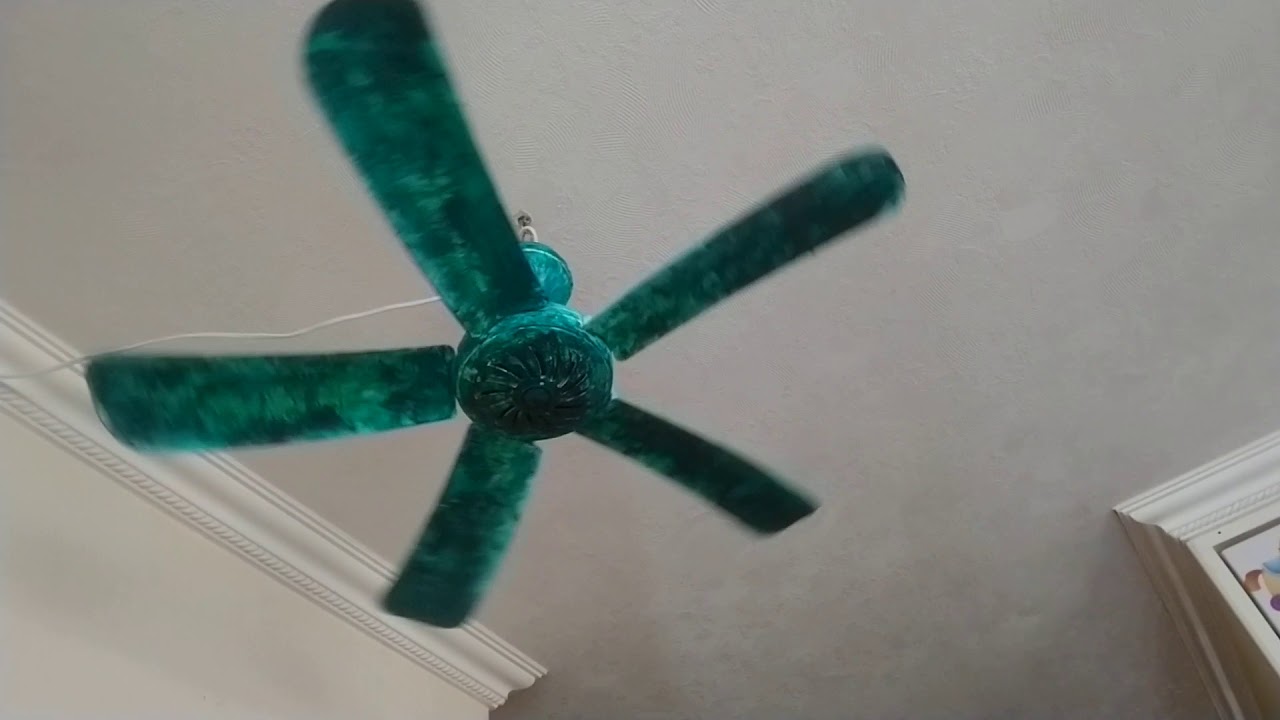 Green ceiling fan