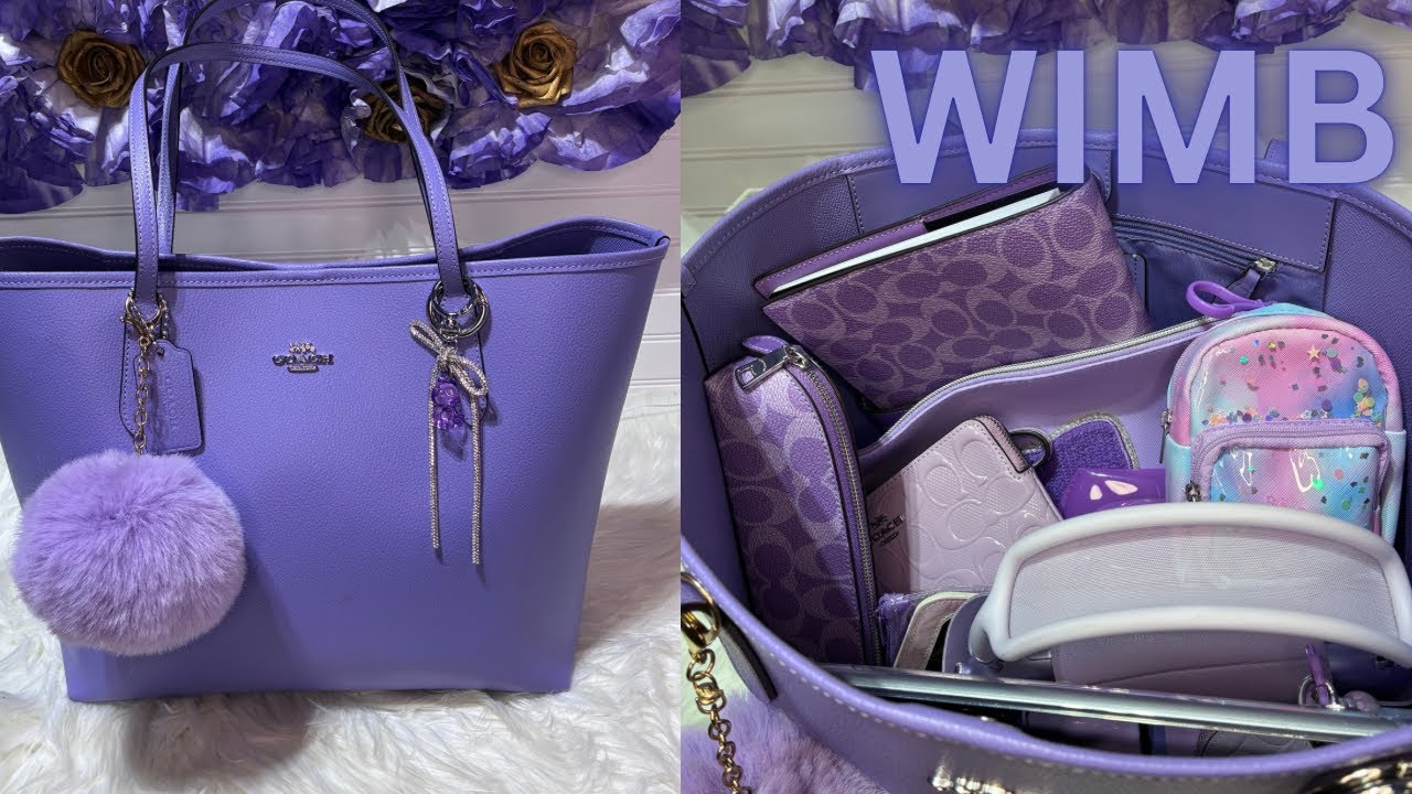Что в моей сумке? Coach City в фиолетовом цвете 💜💜💜 #coach #purple