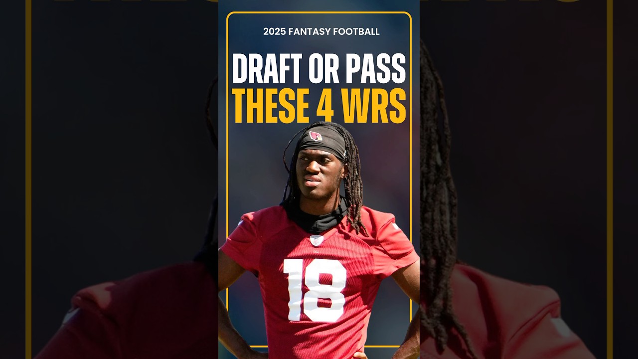 4 Wide Receivers to TARGET or AVOID in All Your Fantasy Football Drafts! #shorts