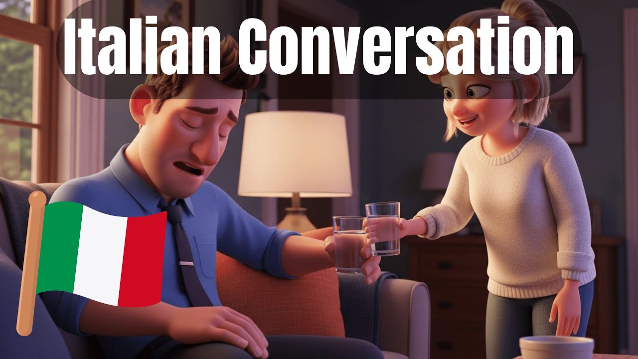 Learn Italian: A Couple Talks About Their Workday (Natural Dialogue)