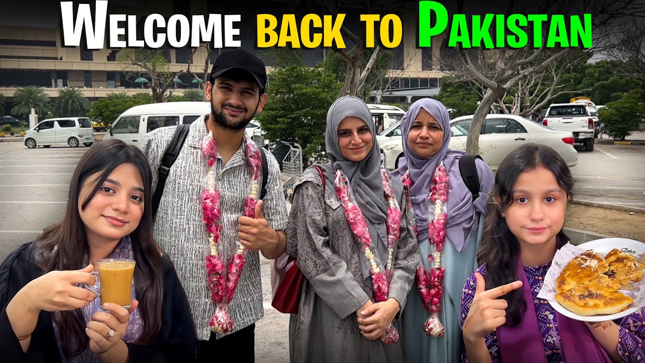Mama aur maaz ko airport lene chala gaya😍| Fariha hum dono ko zabardasti nasthay par le gaye🥹
