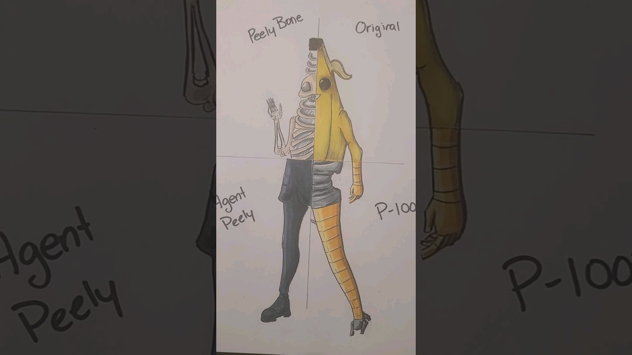 Drawing Peely from Fortnite - Peely Bone! #drawing #fortnite #shorts