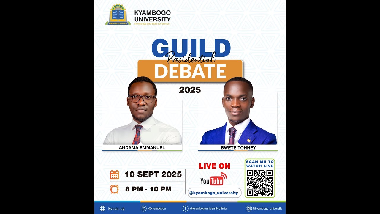 KYAMBOGO UNIVERSITY GUILD PRESIDENTIAL DEBATE 2025  - Live