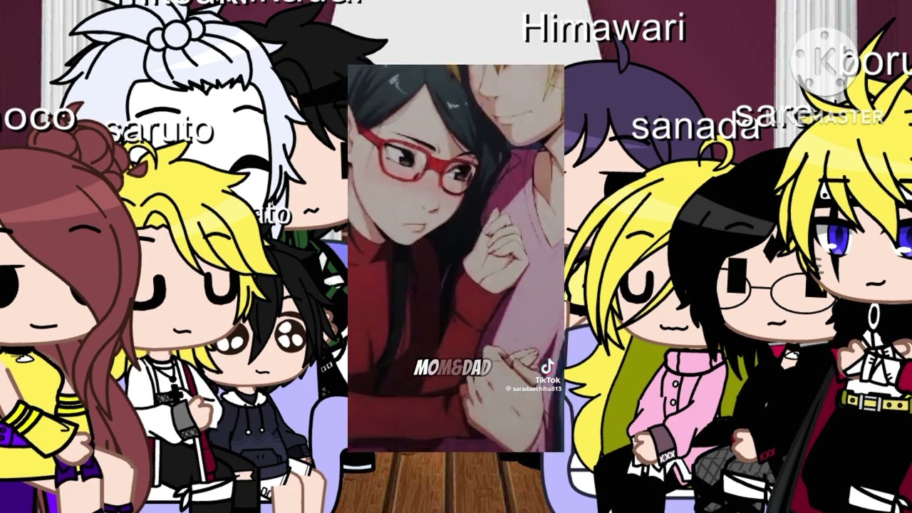 react to Boruuto Uzumaki dan saruto Uzumaki #gachaclup #react to #gachaclup