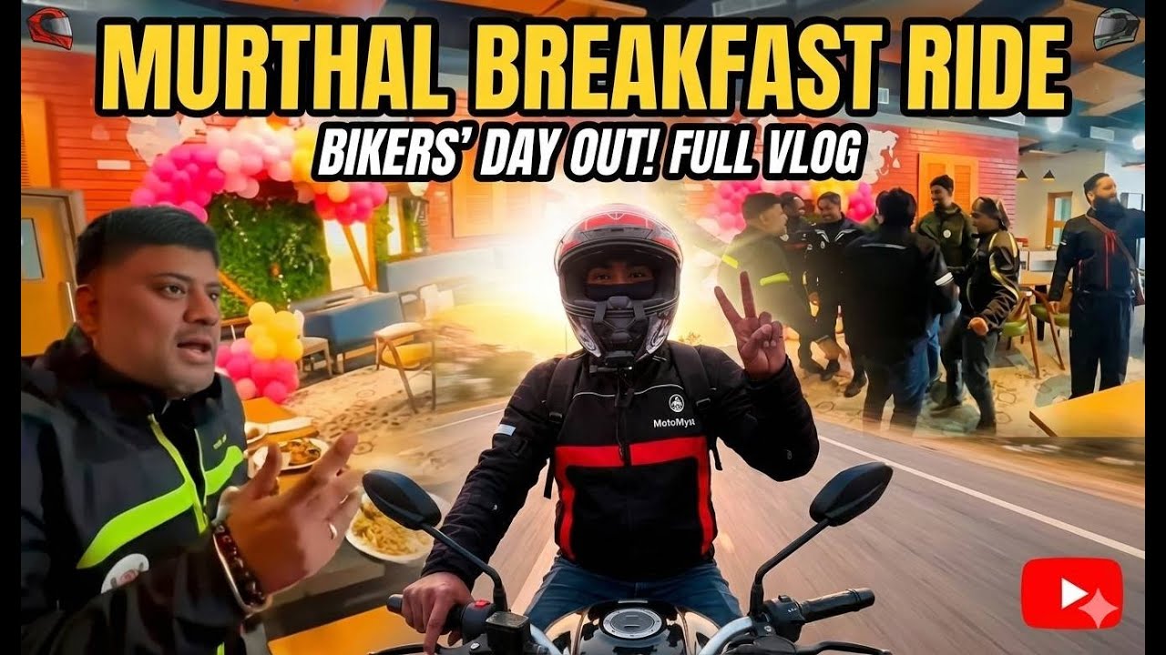 Murthal Morning Breakfast Ride 🏍️ | Paranthe, Dance & Full Masti | Bikers’ Day Out Full Vlog.