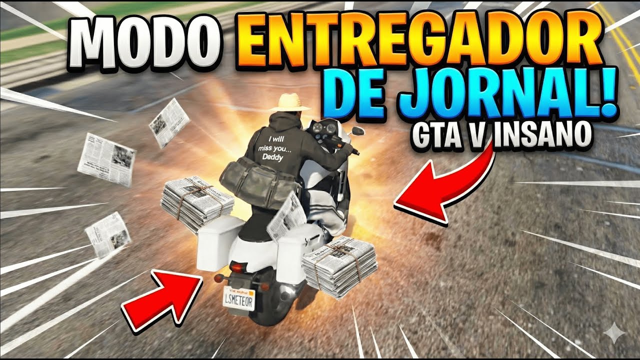 ENTREGANDO JORNAL NO GTA ONLINE!!!! - GTA V PC