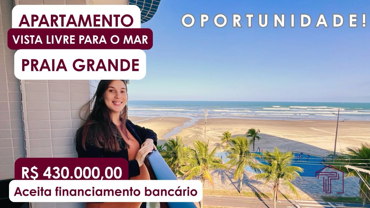 APARTAMENTO VISTA MAR 🌊 PRÉDIO RECÉM ENTREGUE 🏡 MARACANÃ EM PRAIA GRANDE
