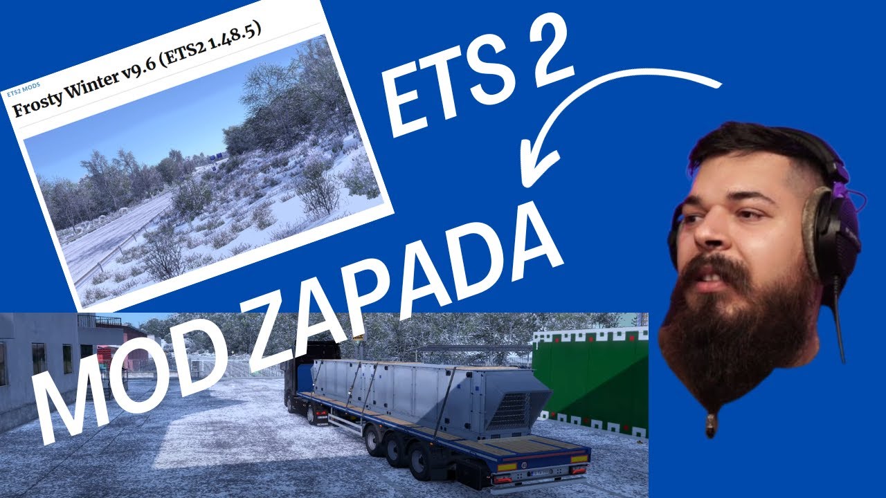 TUTORIAL Zapada ETS2 V1.49 Decembrie 2023 Cum sa instalezi modul Frosty Winter v9.6 #ETS2 #viral