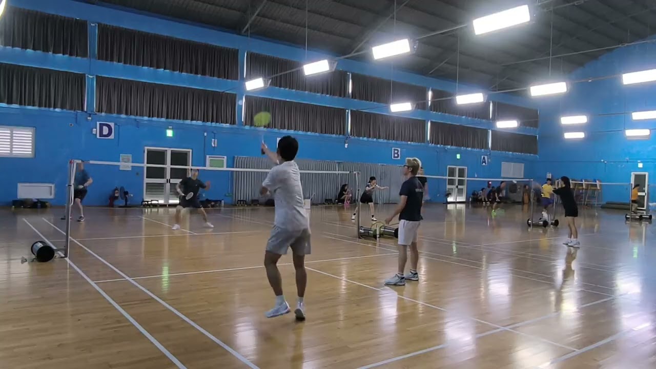 二四羽球隊3/19-6 柏丞, Revon Vs 寬典,克拉克