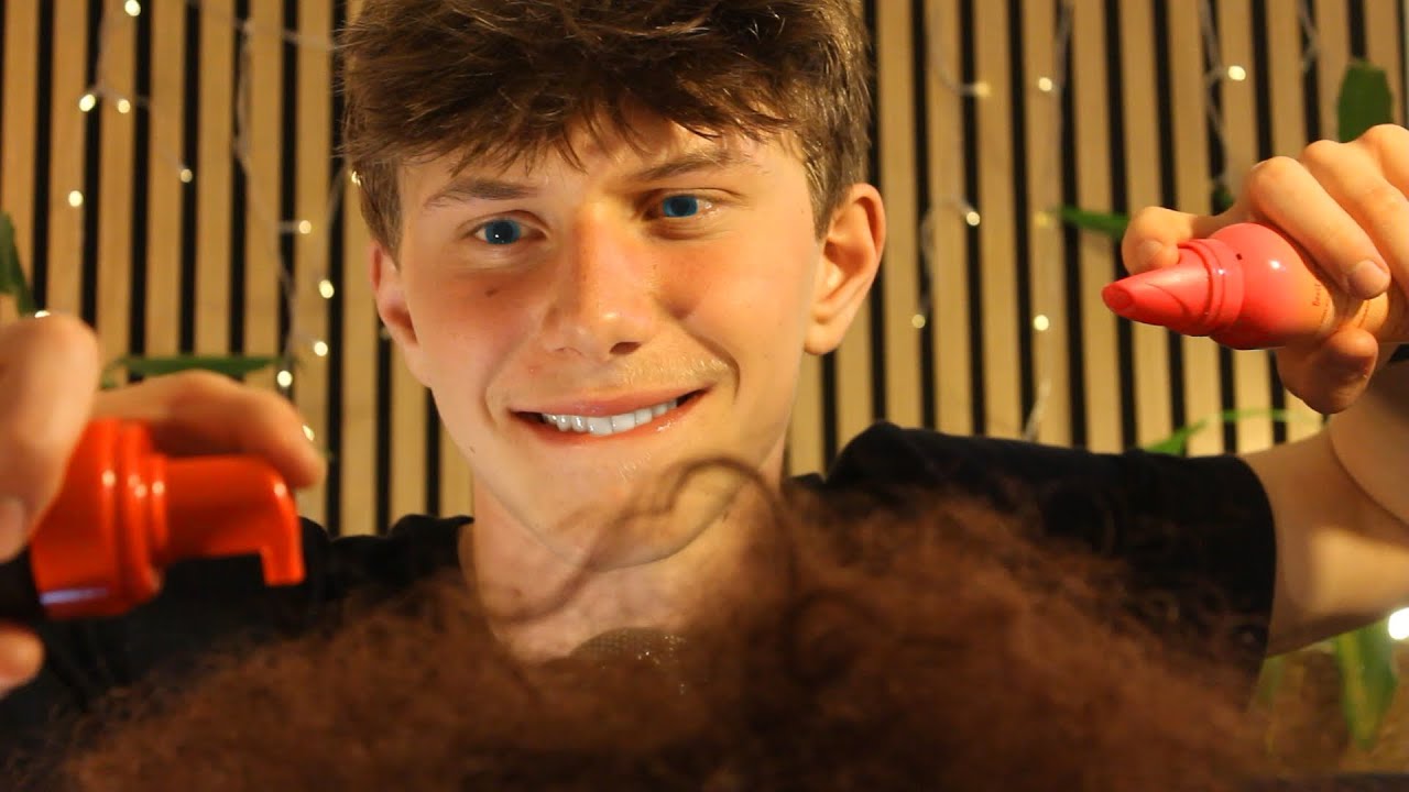 Professional Hair Stylist Does Your Hair For Prom | ASMR
