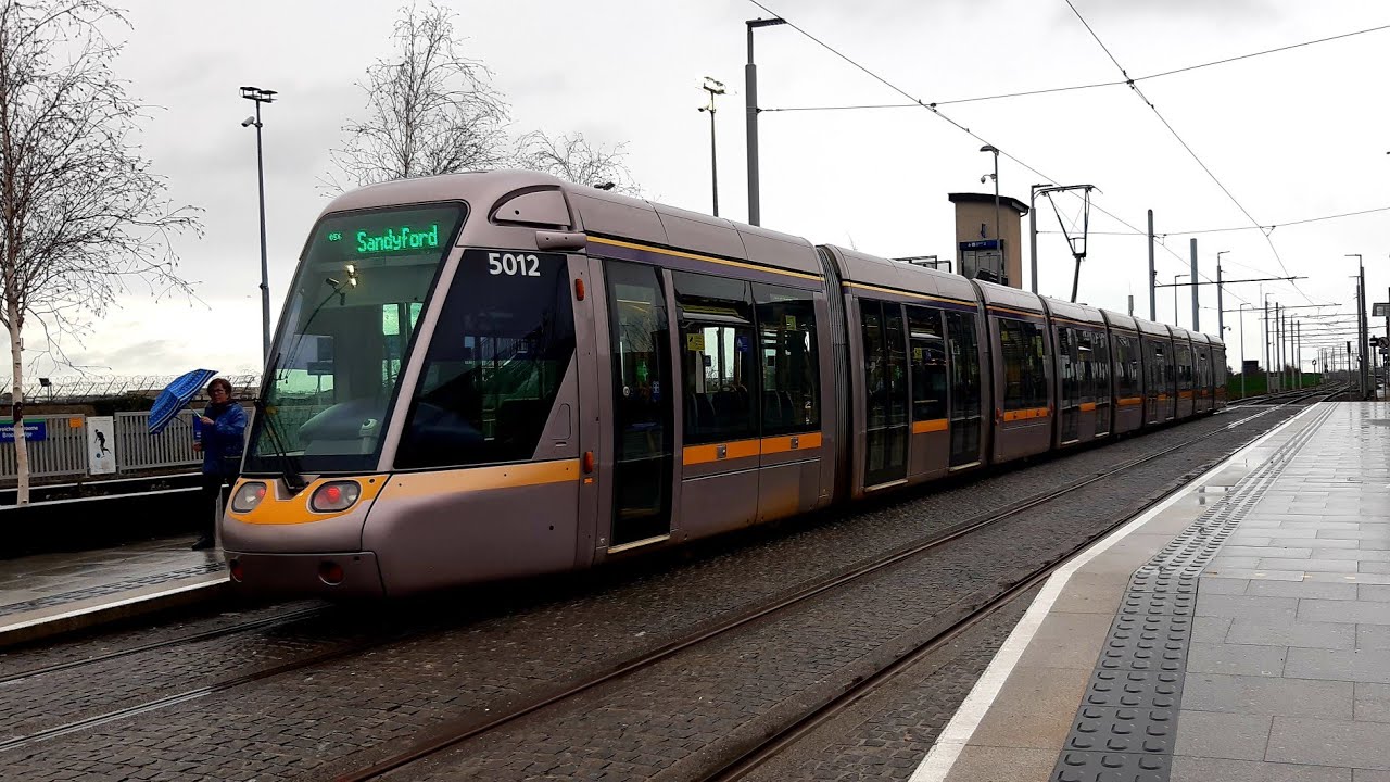 Ride on LUAS 5012 on Green Line (Phibsborough - Broombridge)