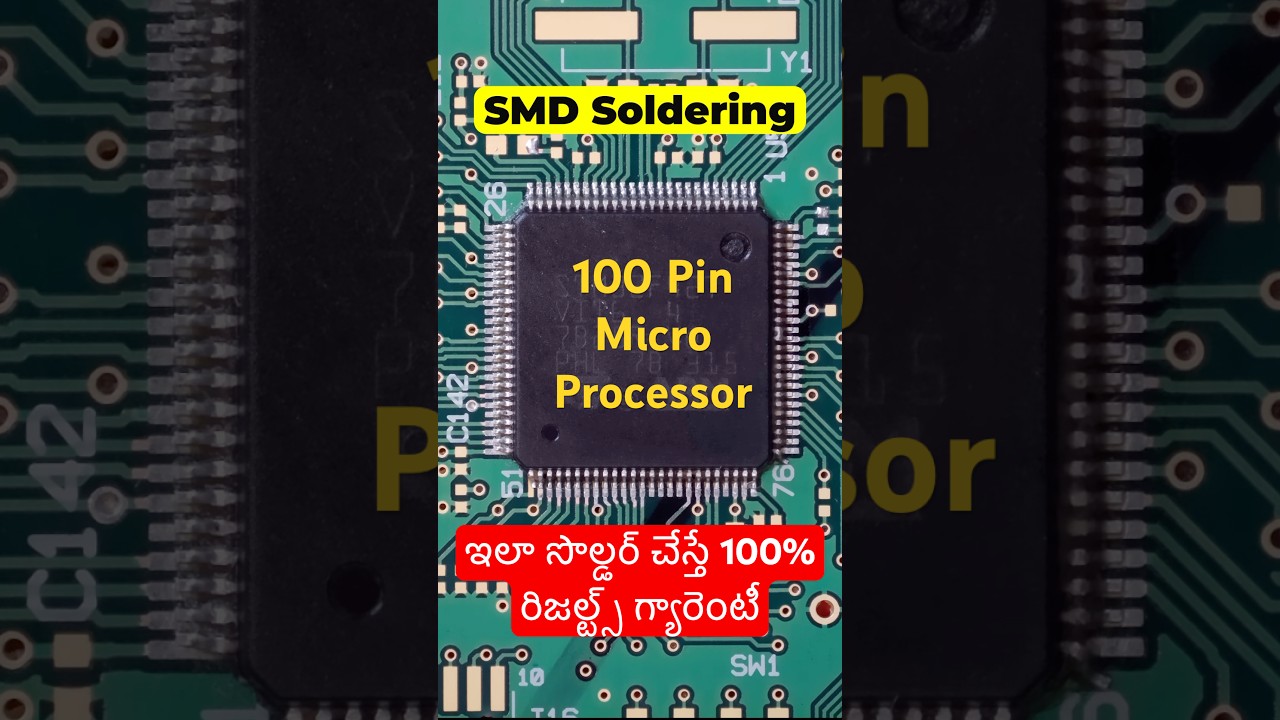 Microprocessor Soldering tutorial in Telugu, Electrical and Electronics Engineering #telugu