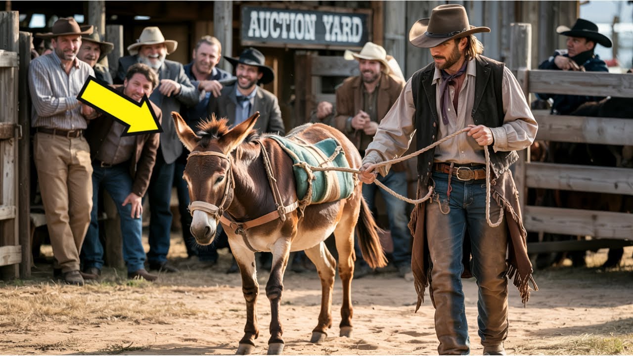 Everyone Laughed At The Old Donkey At Auction... Until The Cowboy Who Bought Him Became Rich