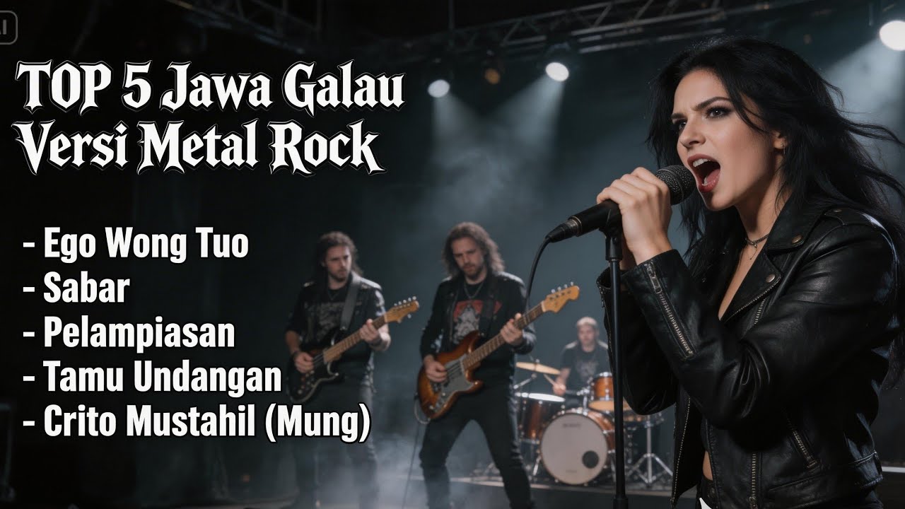 TOP 5 Lagu Jawa Galau Versi Metal Rock 🔥 Slow Rock Cover Paling Bikin Merinding | Ai_Musik 
