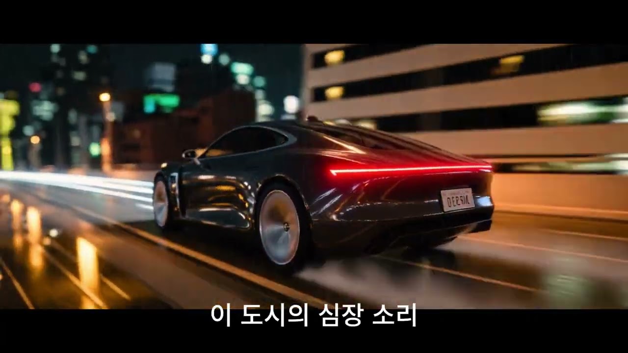 [City Pop] 어둠이 내려앉은 강남대로 (Gangnam Night Drive) 🌃 | 새벽 드라이브 감성 AI MV