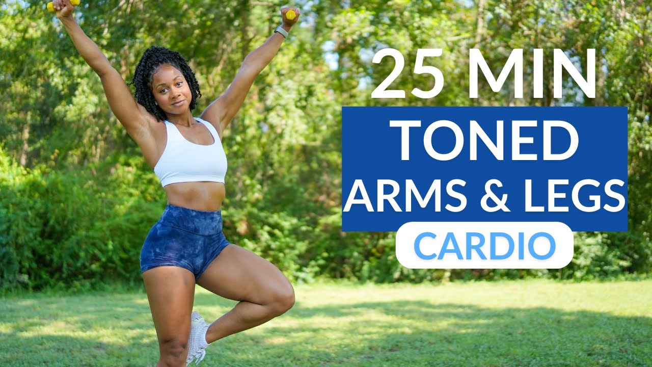 25 MIN TONED ARMS & LEGS Cardio Workout (low impact)