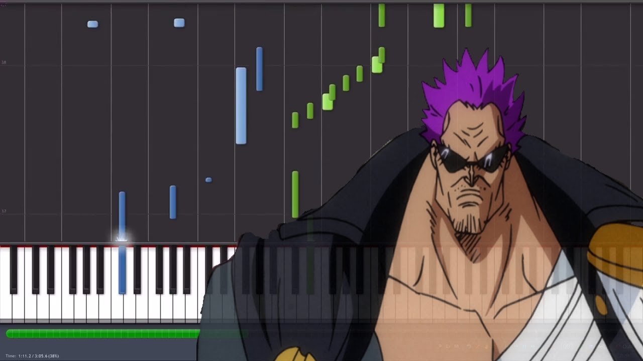 Kaidou - One Piece Movie Z (Synthesia Tutorial)