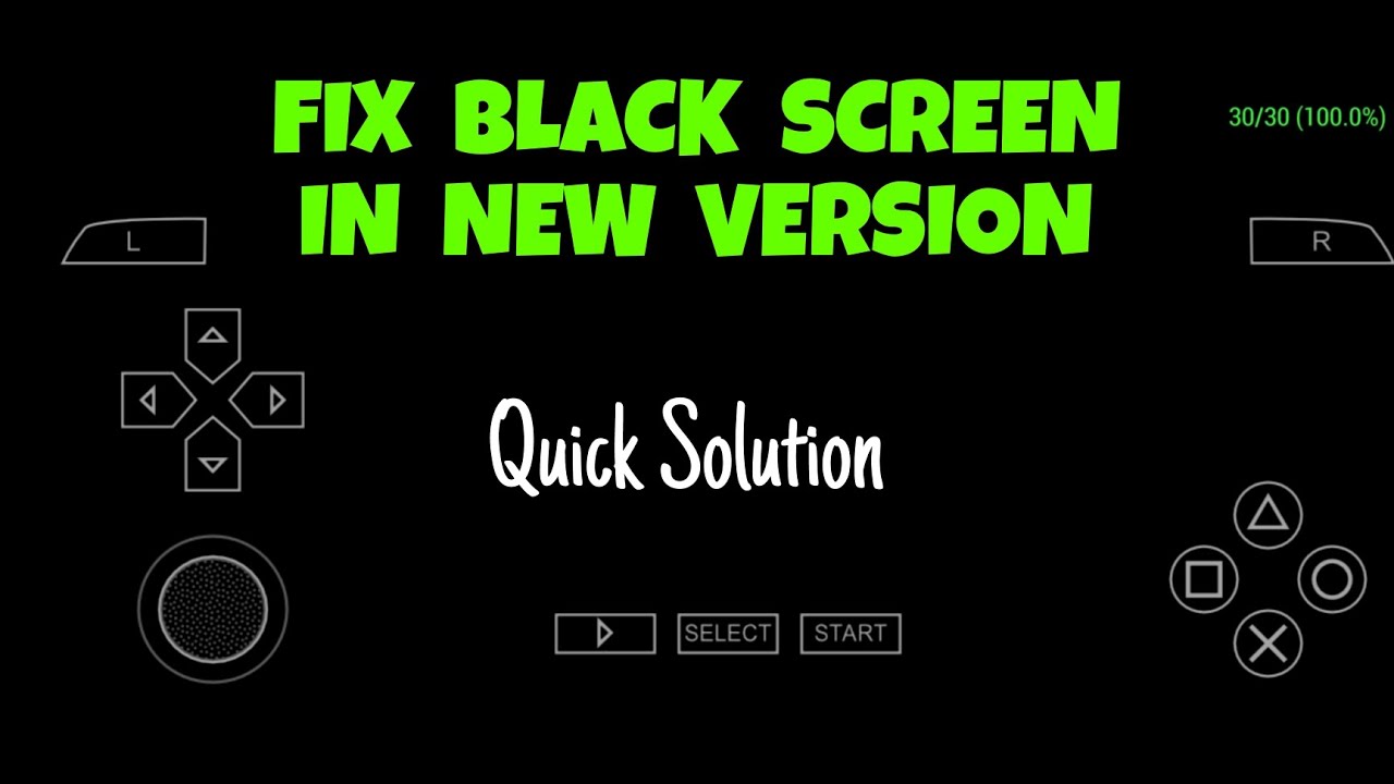 Fix Black screen issue in ppsspp new version | PSP Gamer