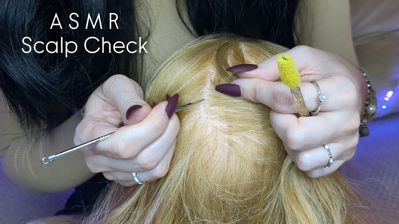 ASMR Tingly Scalp Check (2 Ver. Soft Voice / No Talking)