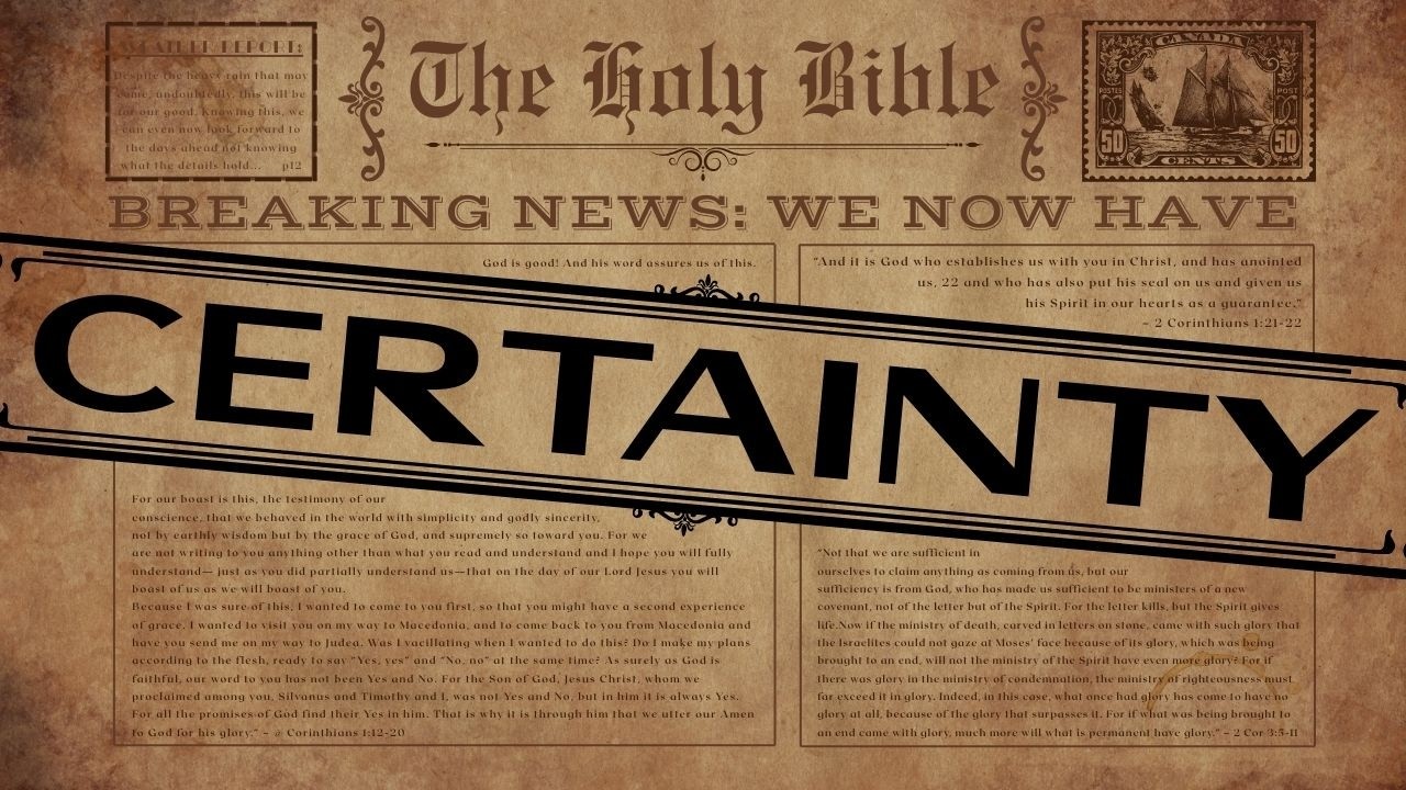 Certainty (Lyrics)(Edited) - Walt Harrah | Christian Faith