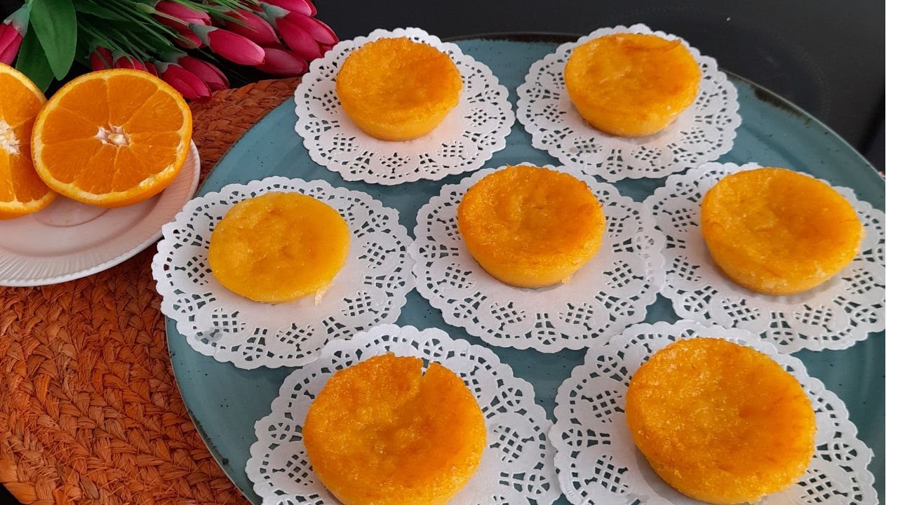 QUEIJADAS DE LARANJA🍊 receita Portuguesa / QUESADAS DE NARANJA  postre fácil de preparar..