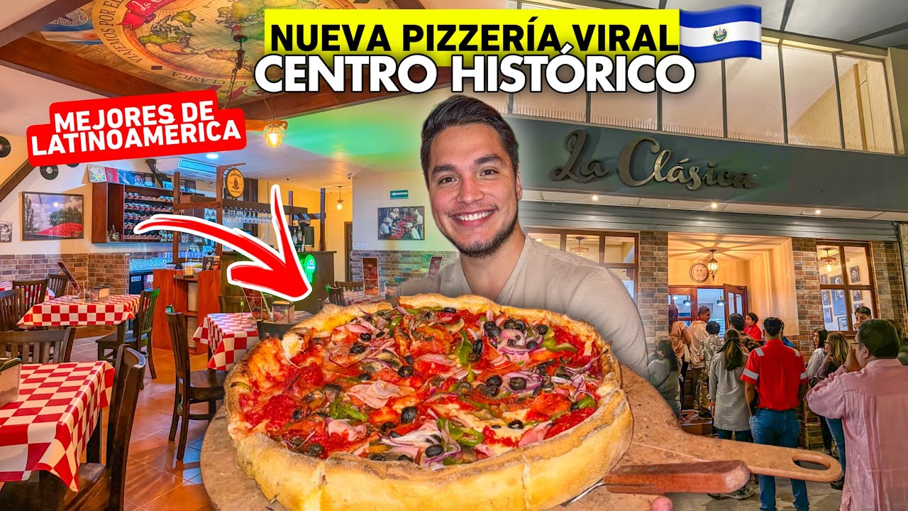 ¡Llegó al CENTRO HISTÓRICO la MEJOR PIZZA de El Salvador! 🇸🇻🍕 Pizzeria La Clásica