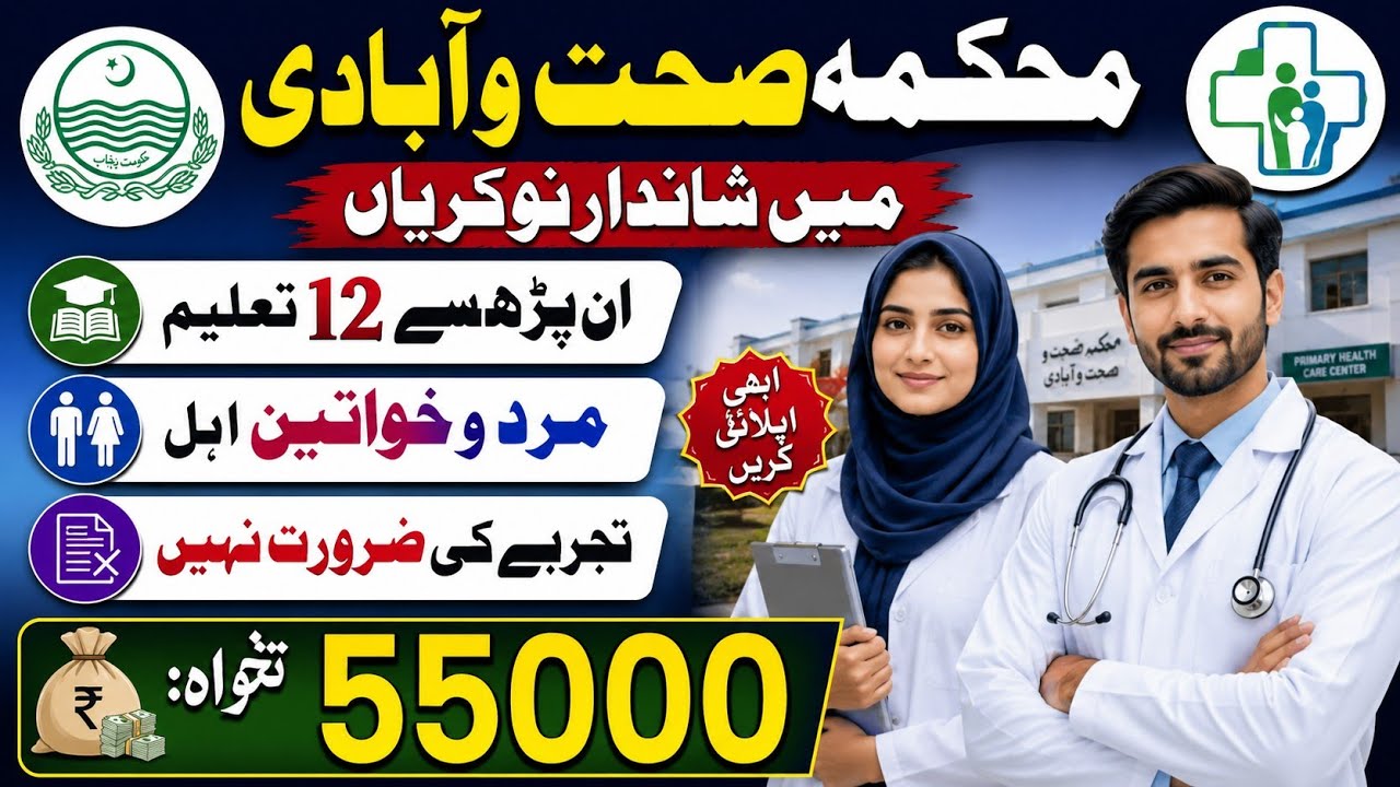 Health & Population Jobs 2026 | Health Department jobs | All Government Jobs 2026 | Apply Online 