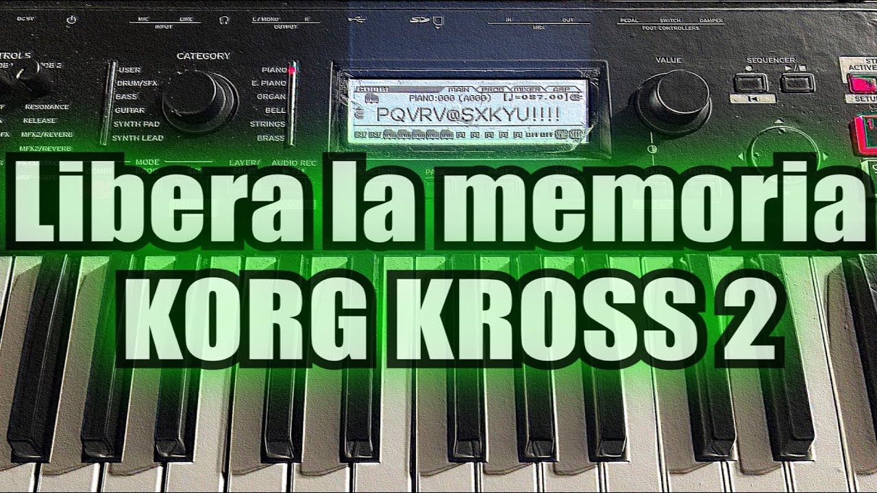 Korg Kross 2  “ borrar memoria interna “