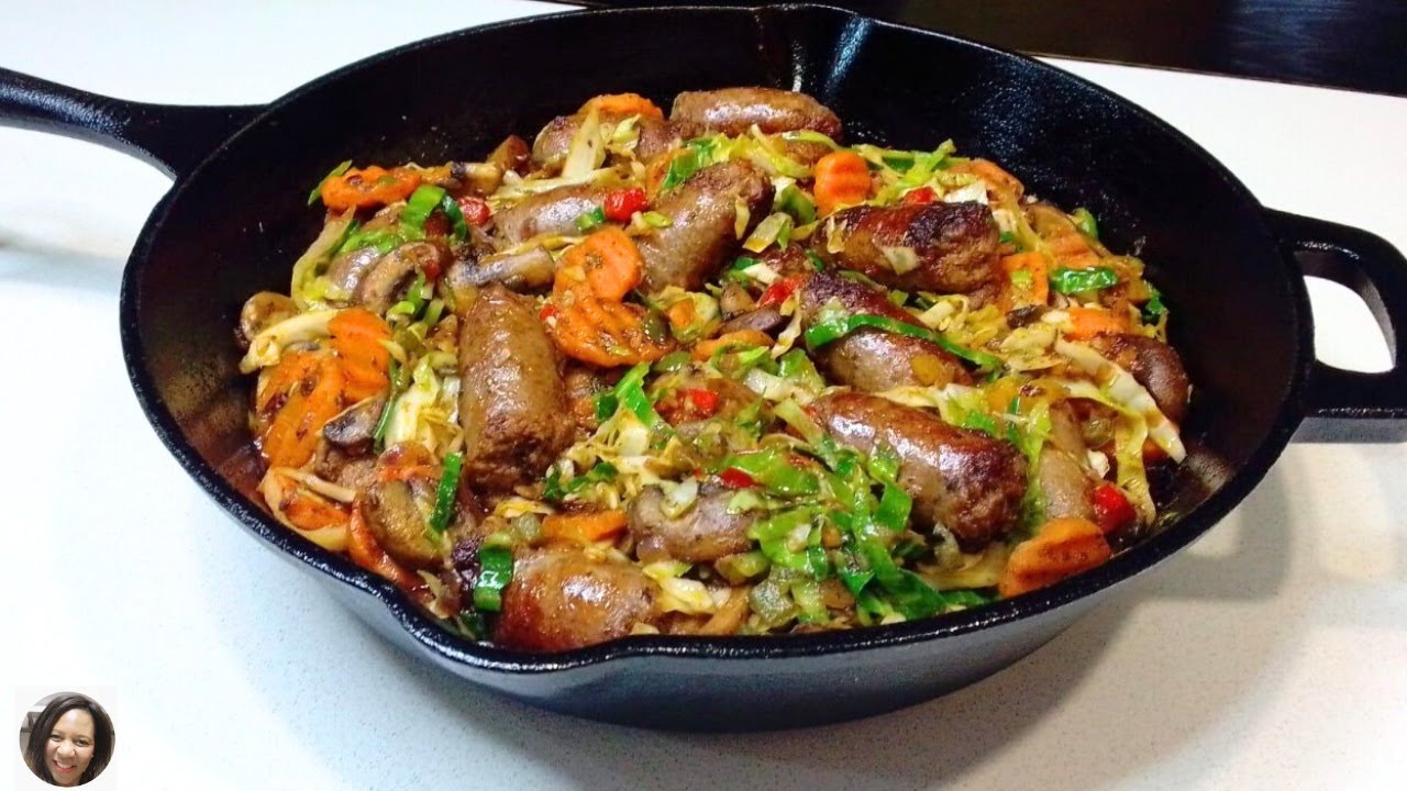 Easy Quick Fried Cabbage with Sausage -Budget, Banting & Keto Friendly or Low-carb