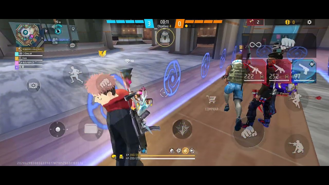 Jogando um esquade raquiada 