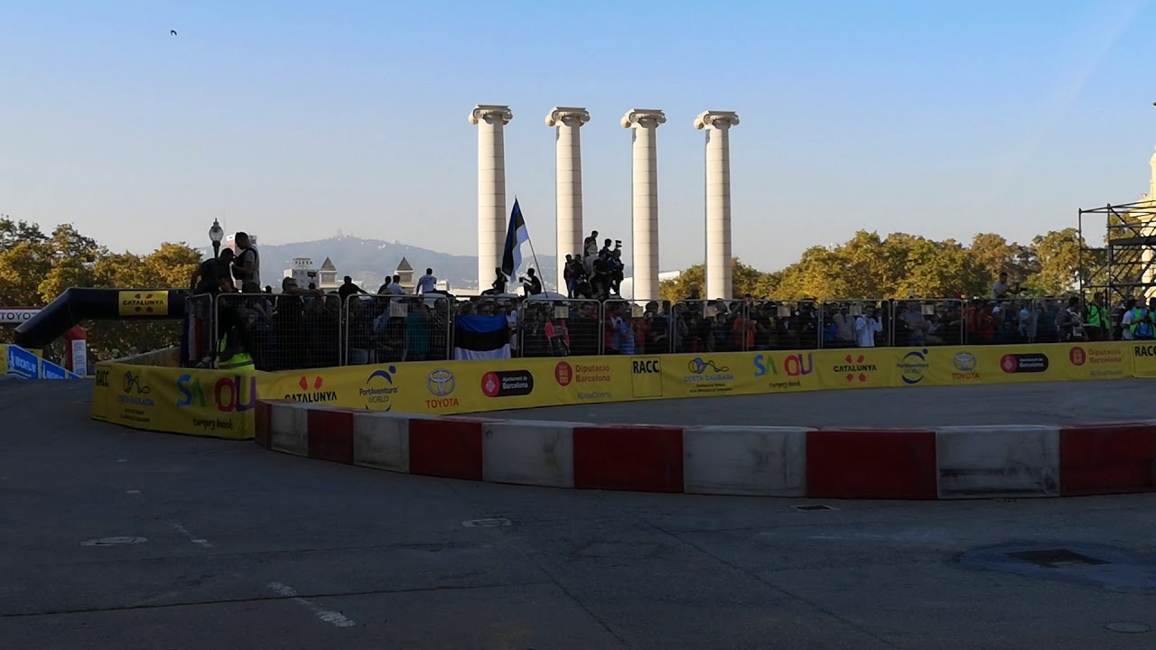 Rally racc, plaza España Catalunya