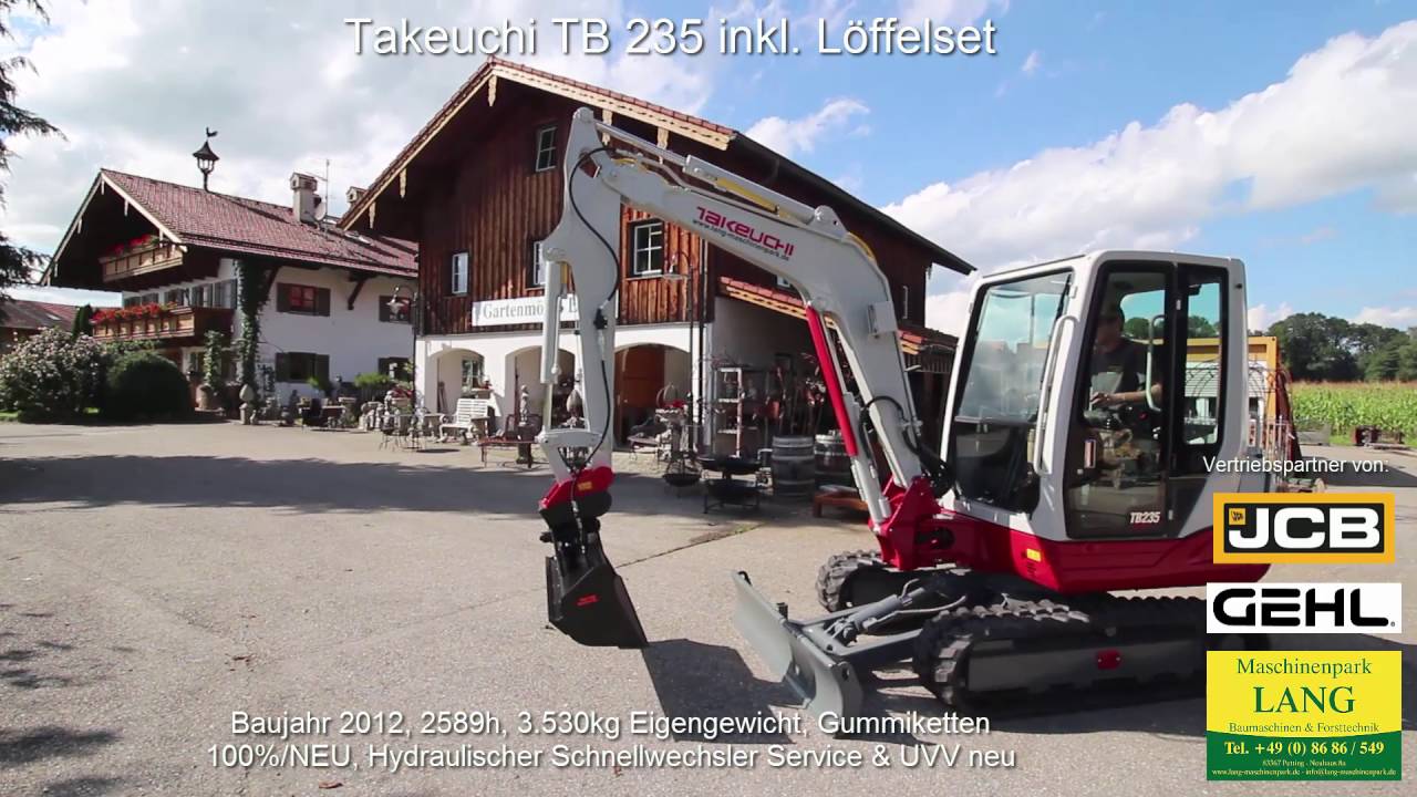 Takeuchi TB 235 Minibagger DEMO @ Lang Machinery