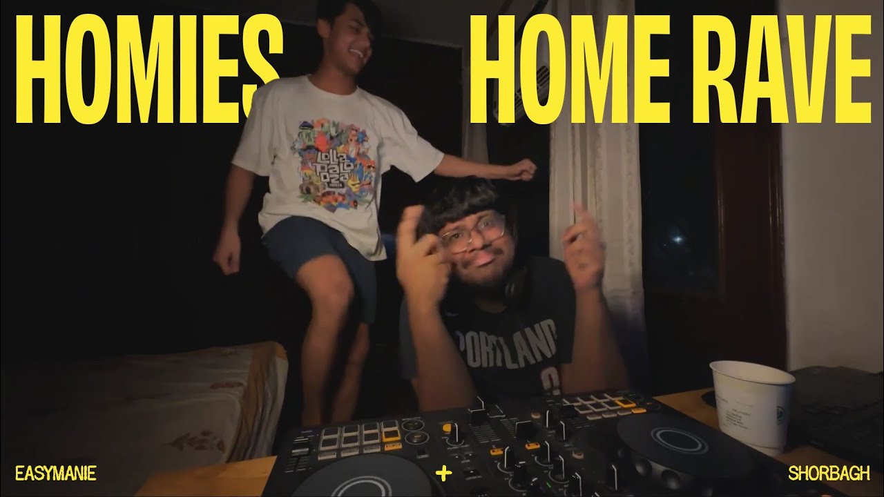 2 homies raving to their homemade mix of the filthiest basslines