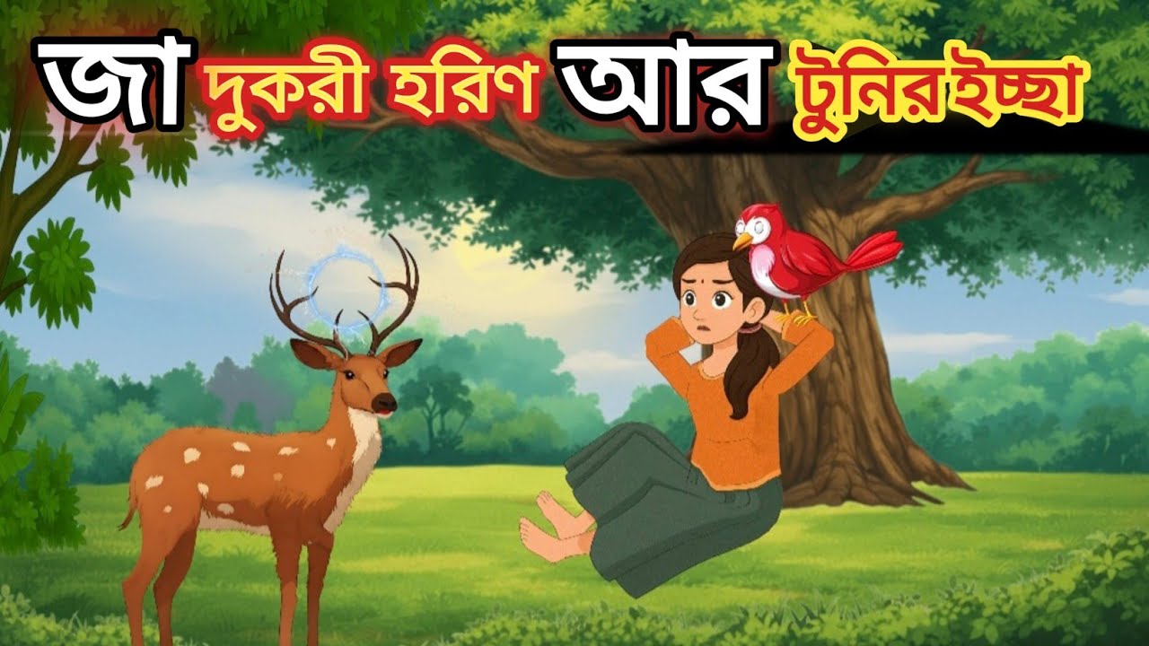 জাদুকরী হরিণ আর টুনির ইচ্ছা ||bangla cartoon ||Rupkothar golpo||fairytale ||@Story queen-02||
