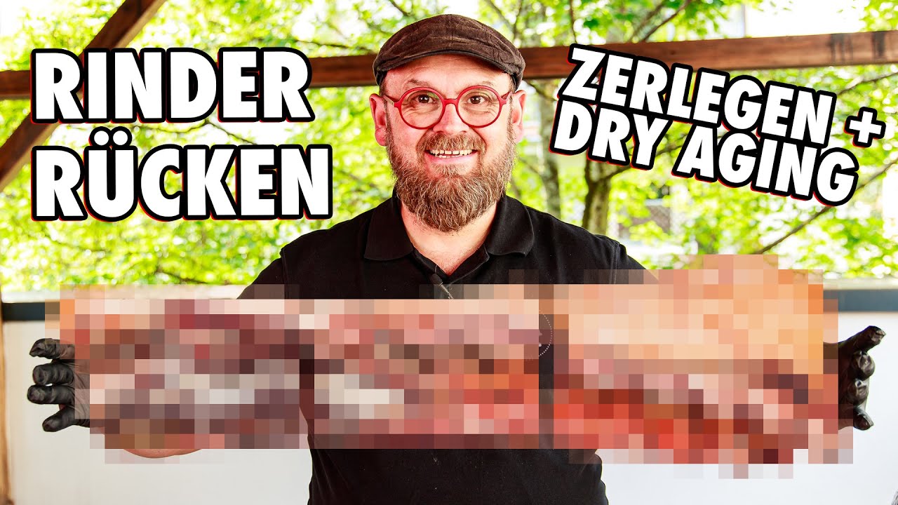 Metzger erklärt Rinderrücken und Dry Aging 🛑 Alle Cuts aus dem Rinderrücken